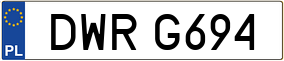Trailer License Plate